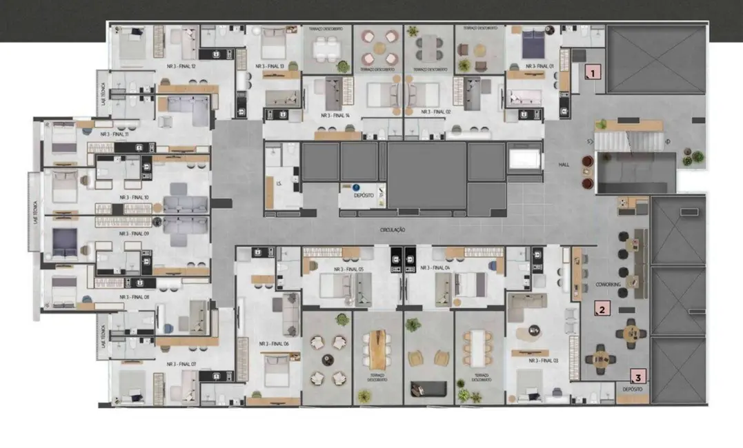Loft / Flat com 1 quarto à venda, 40m2 em Jardim Paulista, São Paulo - SP - imagem 8 Foto 8 de Loft / Flat com 1 quarto à venda, 40m2 em Jardim Paulista, São Paulo - SP