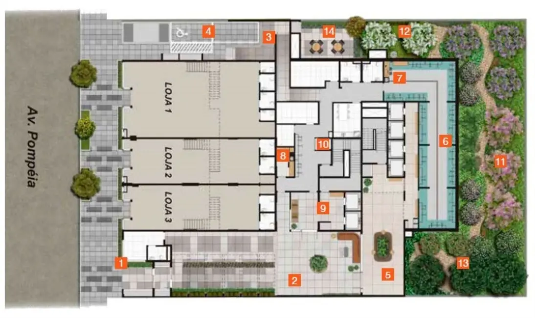 Foto 8 de Loft / Flat com 1 quarto à venda, 25m2 em Vila Pompéia, São Paulo - SP