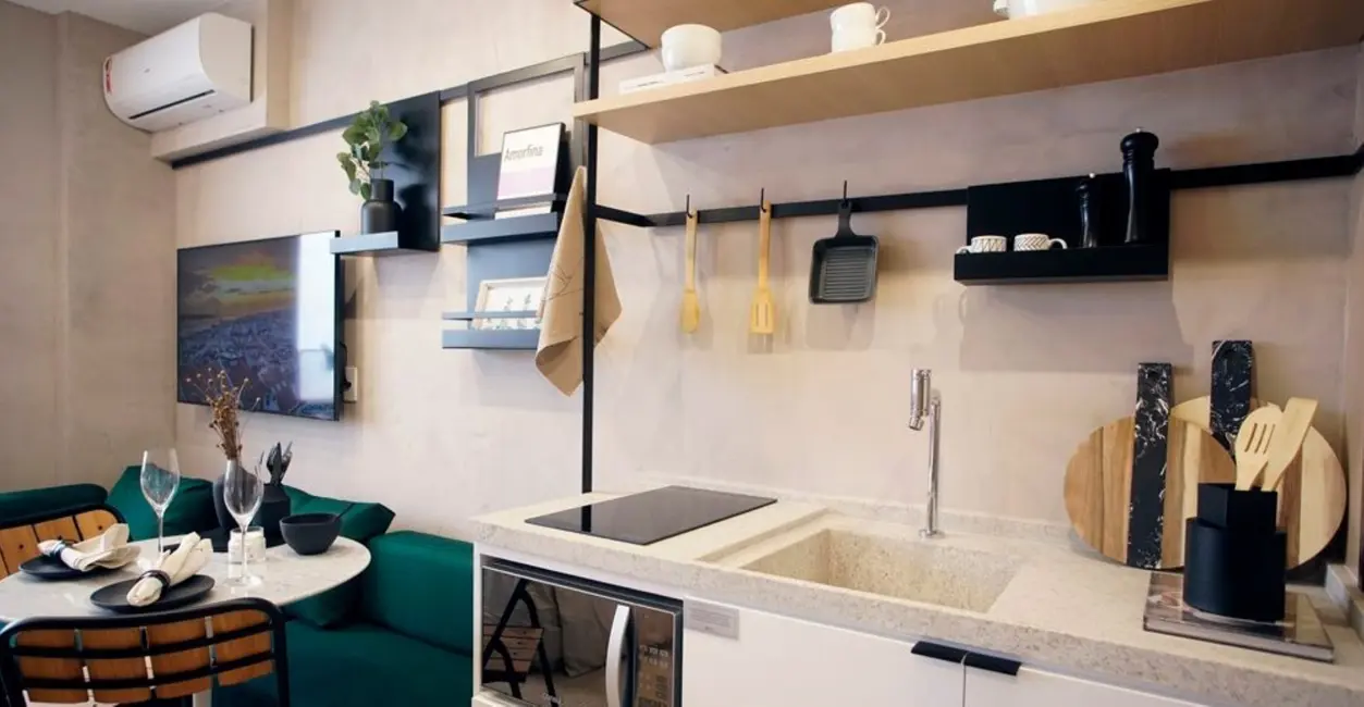 Foto 5 de Loft / Flat com 1 quarto à venda, 32m2 em Pinheiros, São Paulo - SP