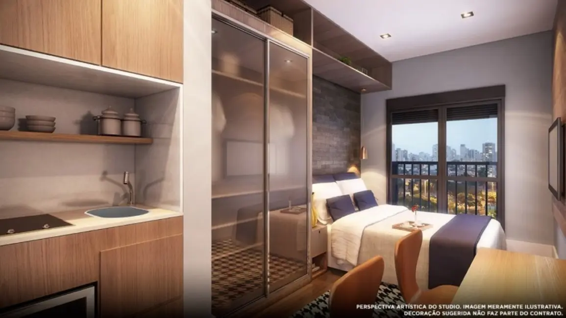 Loft / Flat com 1 quarto à venda, 19m2 em Santo Amaro, São Paulo - SP - imagem 7 Foto 7 de Loft / Flat com 1 quarto à venda, 19m2 em Santo Amaro, São Paulo - SP