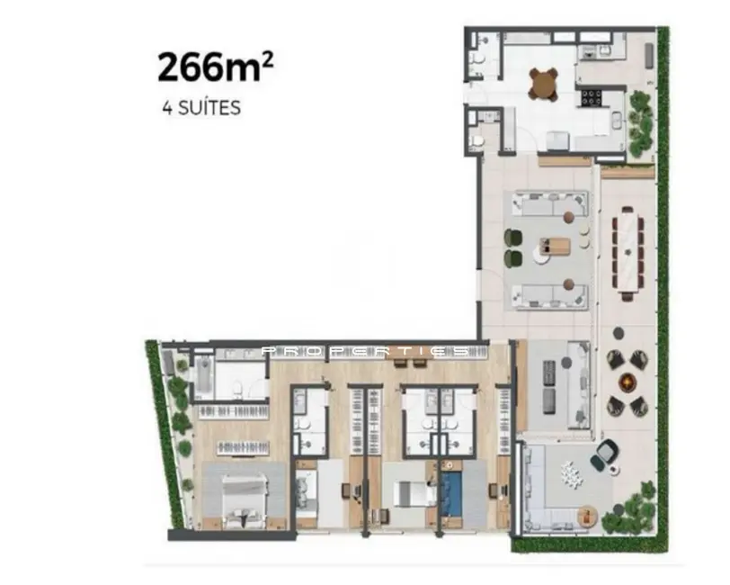 Foto 9 de Apartamento com 4 quartos à venda, 269m2 em Jardins, São Paulo - SP