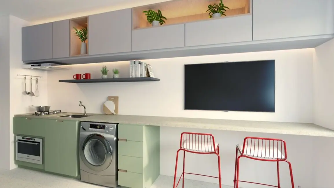 Apartamento com 1 quarto à venda, 24m2 em Santa Cecília, São Paulo - SP - imagem 3 Foto 3 de Apartamento com 1 quarto à venda, 24m2 em Santa Cecília, São Paulo - SP