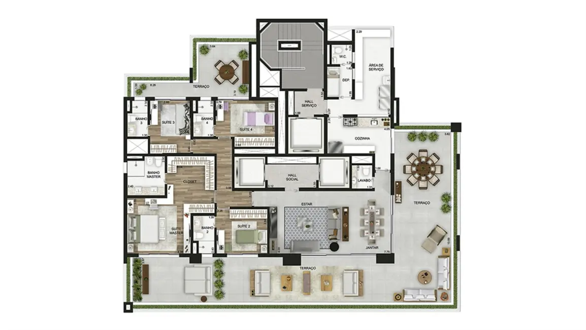 Foto 8 de Apartamento com 3 quartos à venda, 208m2 em Jardim Paulista, São Paulo - SP