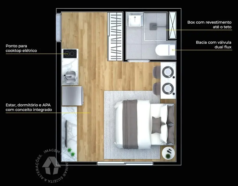 Foto 7 de Apartamento com 1 quarto à venda, 108m2 em República, São Paulo - SP