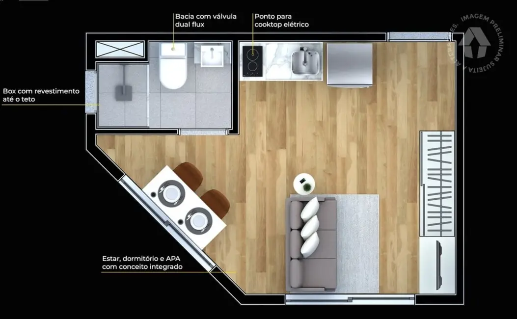 Foto 9 de Apartamento com 1 quarto à venda, 108m2 em República, São Paulo - SP