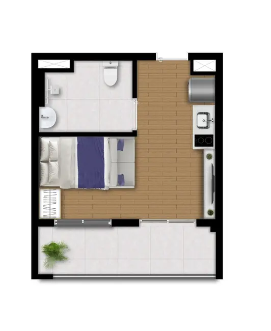 Loft / Flat com 1 quarto à venda, 28m2 em Perdizes, São Paulo - SP - imagem 8 Foto 8 de Loft / Flat com 1 quarto à venda, 28m2 em Perdizes, São Paulo - SP