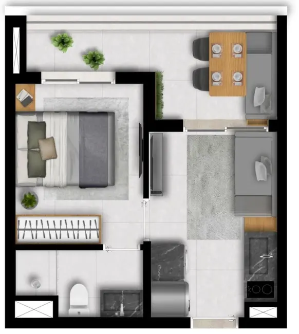 Apartamento com 1 quarto à venda, 32m2 em Itaim Bibi, São Paulo - SP - imagem 8 Foto 8 de Apartamento com 1 quarto à venda, 32m2 em Itaim Bibi, São Paulo - SP