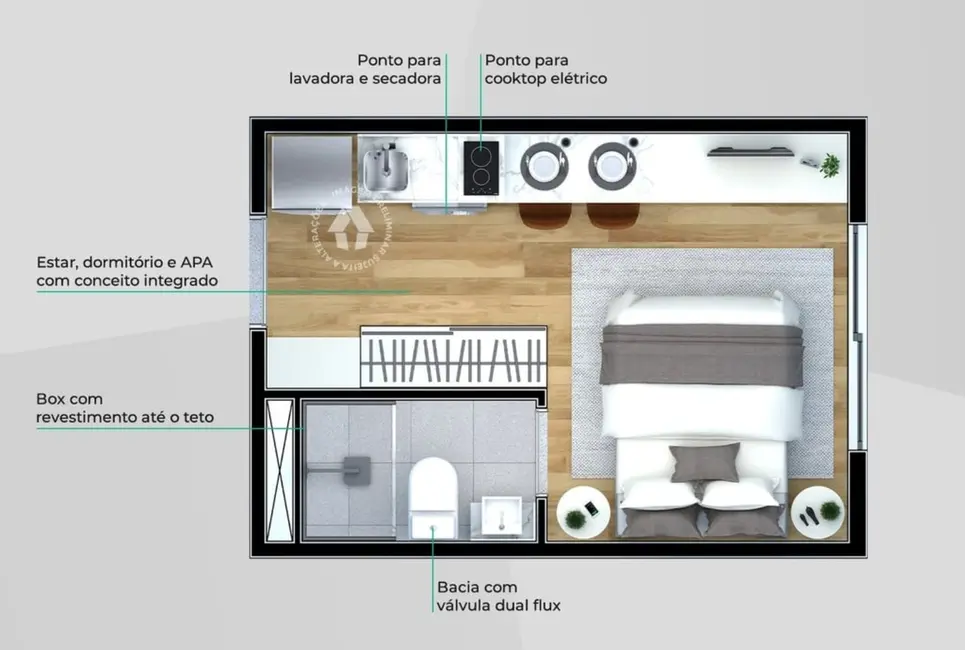 Apartamento com 2 quartos à venda, 35m2 em Jardim Sabará, São Paulo - SP - imagem 6 Foto 6 de Apartamento com 2 quartos à venda, 35m2 em Jardim Sabará, São Paulo - SP