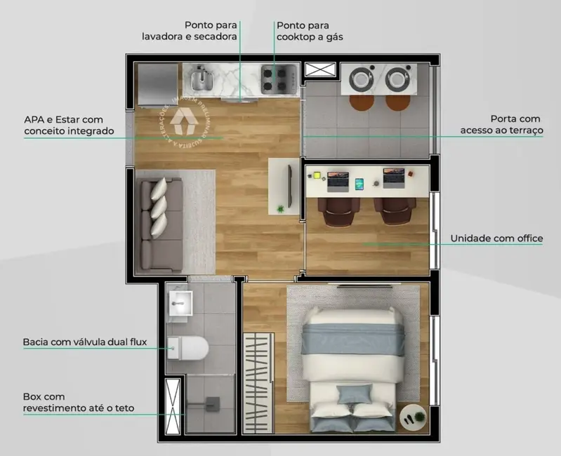 Foto 7 de Apartamento com 1 quarto à venda, 73m2 em Jardim Sabará, São Paulo - SP