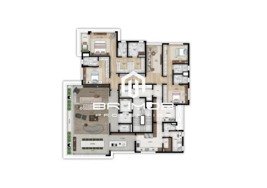 Apartamento com 4 quartos à venda, 355m2 em Paraíso, São Paulo - SP - imagem 4 Foto 4 de Apartamento com 4 quartos à venda, 355m2 em Paraíso, São Paulo - SP