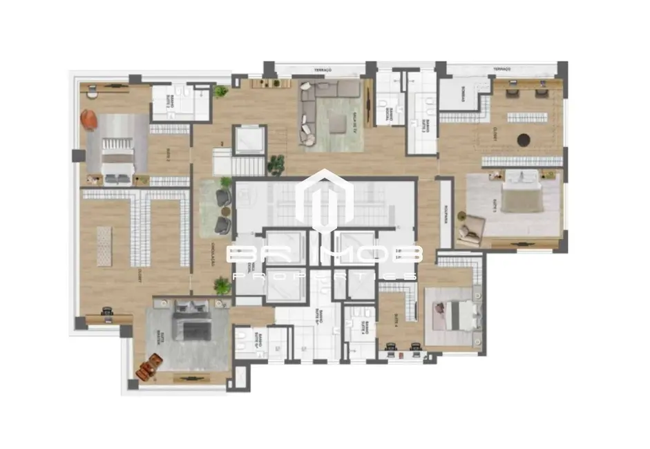 Apartamento com 4 quartos à venda, 688m2 em Moema, São Paulo - SP - imagem 3 Foto 3 de Apartamento com 4 quartos à venda, 688m2 em Moema, São Paulo - SP