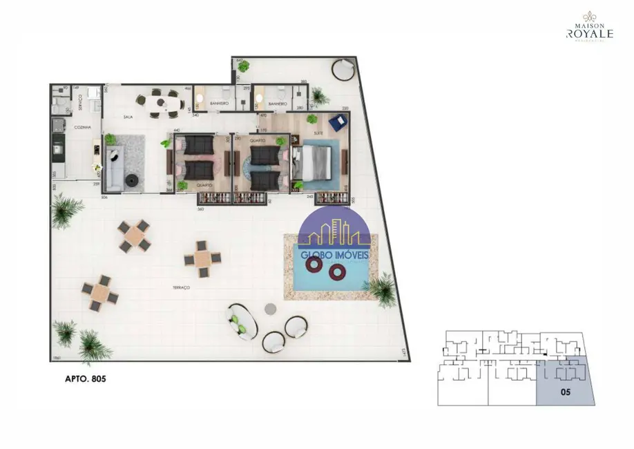 Apartamento com 2 quartos à venda, 75m2 em Juiz De Fora - MG - imagem 8 Foto 8 de Apartamento com 2 quartos à venda, 75m2 em Juiz De Fora - MG
