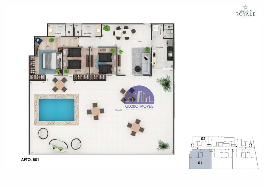Apartamento com 2 quartos à venda, 75m2 em Juiz De Fora - MG - imagem 4 Foto 4 de Apartamento com 2 quartos à venda, 75m2 em Juiz De Fora - MG