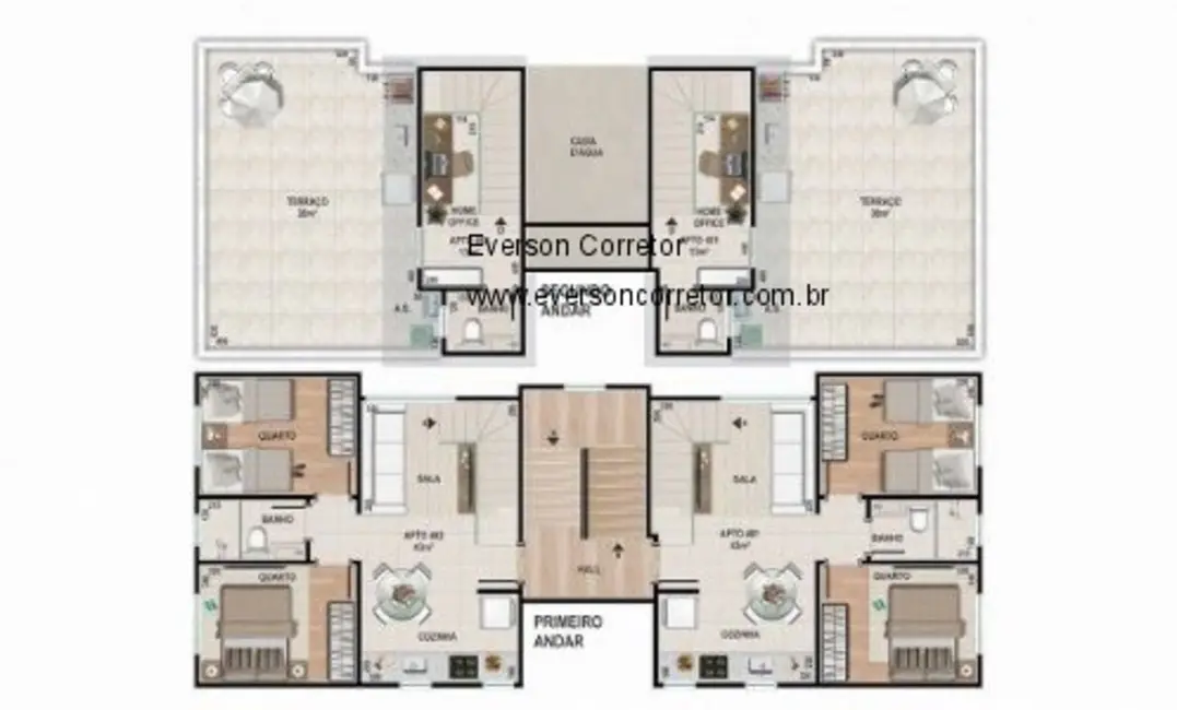 Foto 5 de Apartamento com 2 quartos à venda, 40m2 em Guarani, Belo Horizonte - MG