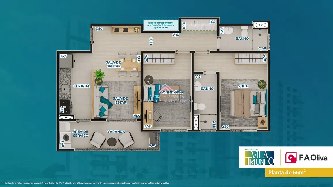 Apartamento com 2 quartos à venda, 66m2 em Itupeva - SP - imagem 3 Foto 3 de Apartamento com 2 quartos à venda, 66m2 em Itupeva - SP