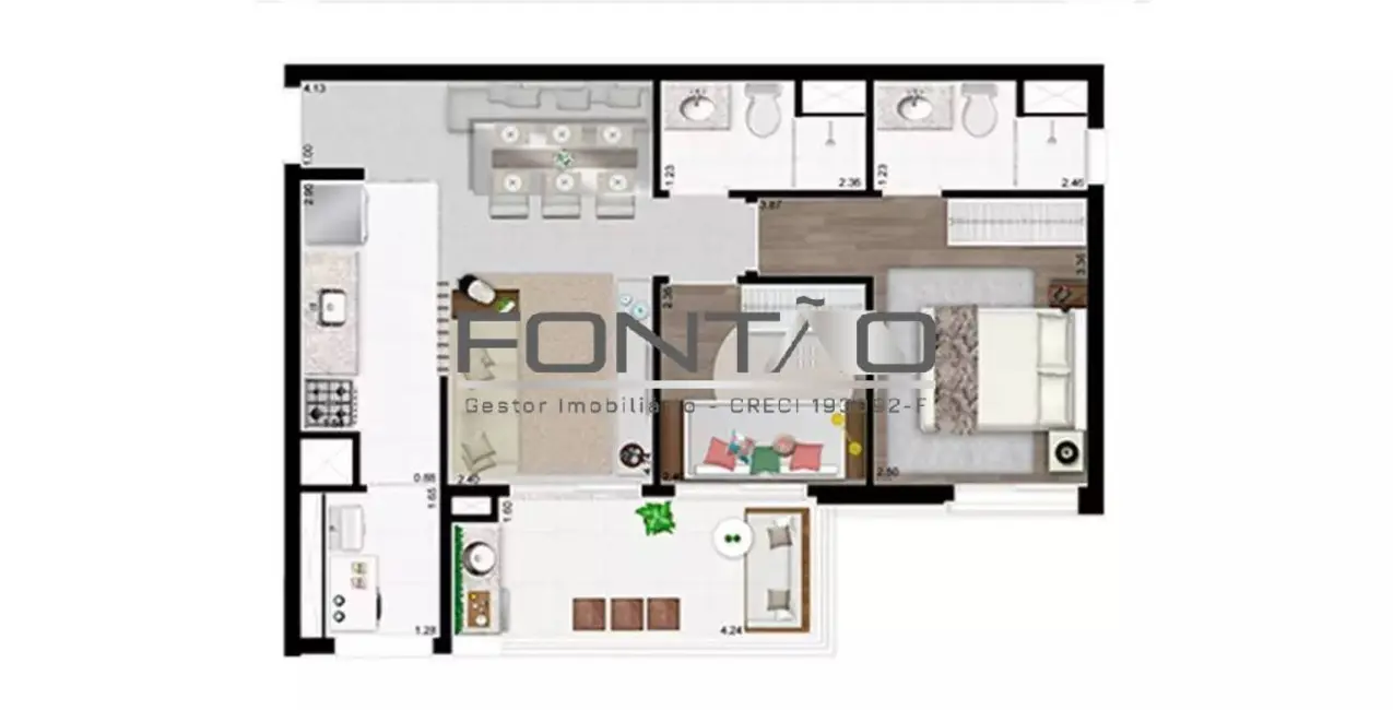 Foto 1 de Apartamento com 2 quartos à venda, 59m2 em Liberdade, São Paulo - SP