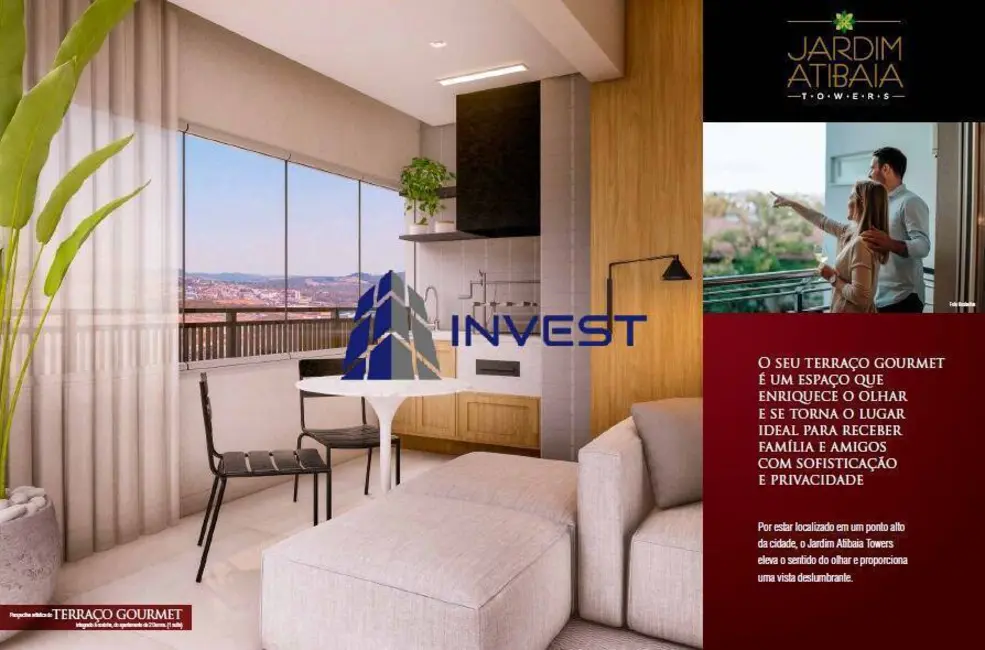 Foto 2 de Apartamento com 2 quartos à venda, 100m2 em Alvinópolis, Atibaia - SP