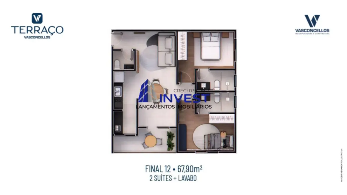 Foto 34 de Apartamento à venda, 44m2 em Jardim Brasil, Atibaia - SP