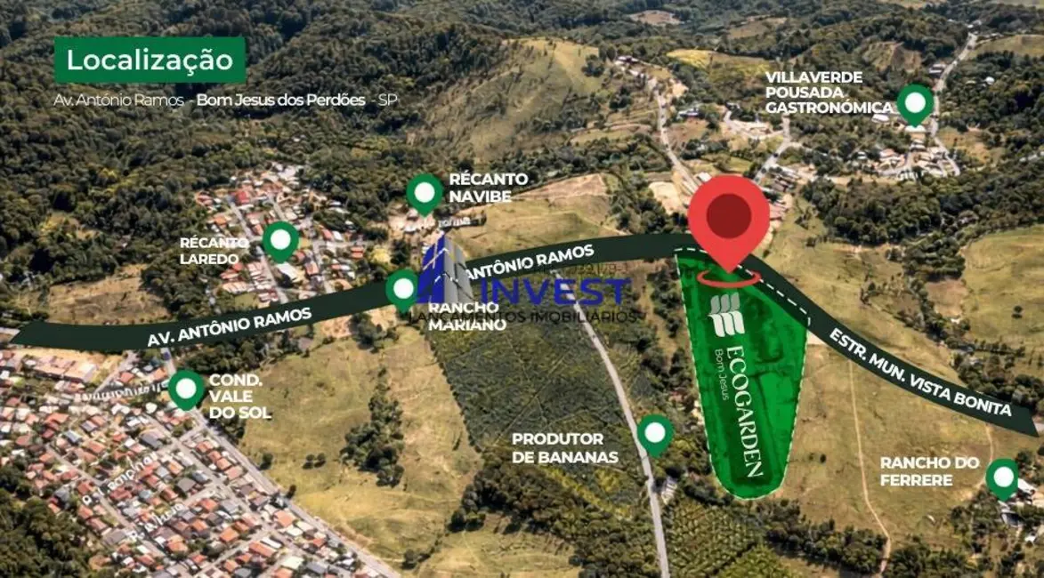 Foto 9 de Lote de Condomínio à venda, 264m2 em Bom Jesus Dos Perdoes - SP
