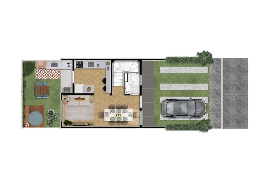 Casa de Condomínio com 2 quartos à venda, 74m2 em Chácara Letônia, Americana - SP - imagem 7 Foto 7 de Casa de Condomínio com 2 quartos à venda, 74m2 em Chácara Letônia, Americana - SP