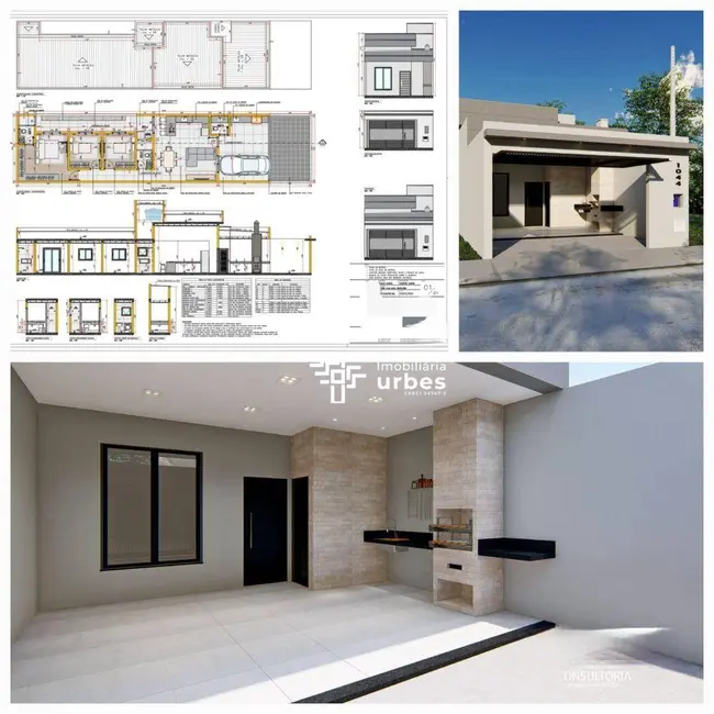 Foto 1 de Casa com 3 quartos à venda, 155m2 em Jardim Boer I, Americana - SP