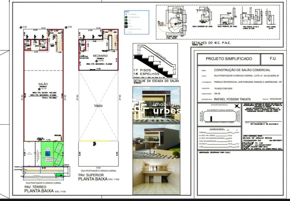 Sala Comercial para alugar, 220m2 em Jardim Bela Vista, Americana - SP - imagem 1 Foto 1 de Sala Comercial para alugar, 220m2 em Jardim Bela Vista, Americana - SP