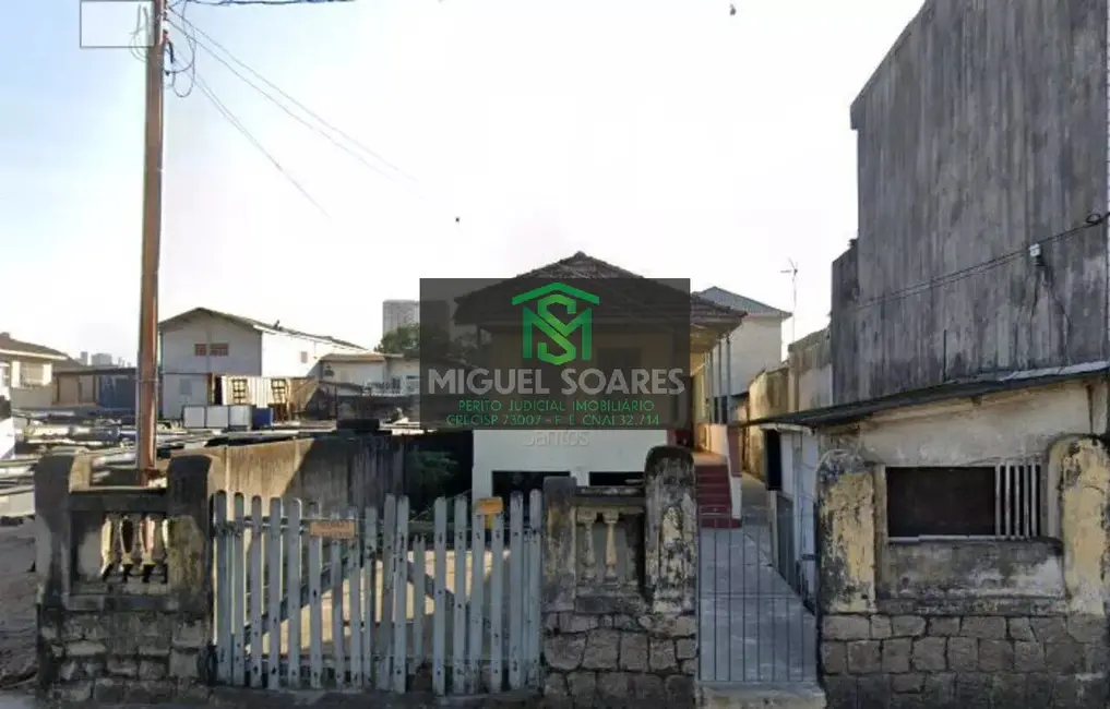 Foto 1 de Terreno / Lote à venda, 442m2 em Macuco, Santos - SP