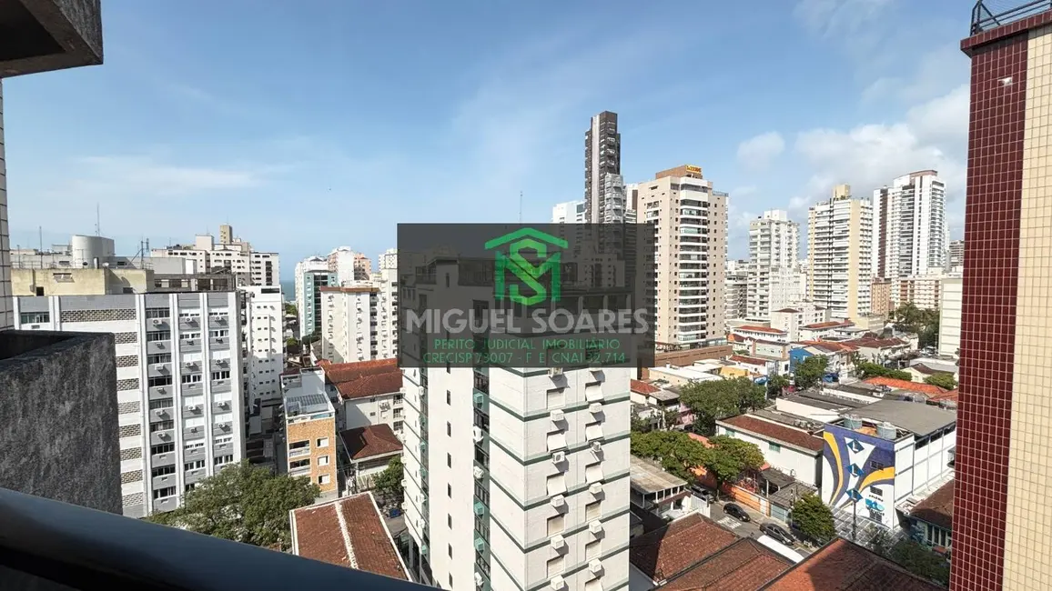 Foto 1 de Cobertura com 1 quarto à venda, 112m2 em Pompéia, Santos - SP