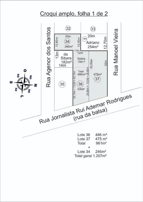 Foto 4 de Terreno / Lote à venda, 961m2 em Machados, Navegantes - SC