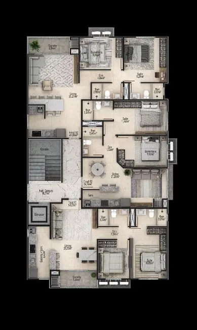 Foto 4 de Apartamento com 2 quartos à venda, 67m2 em Centro, Navegantes - SC