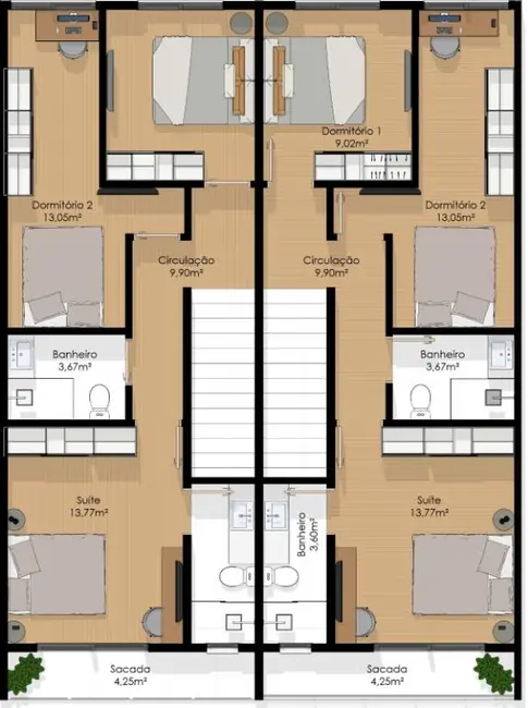 Foto 6 de Casa com 3 quartos à venda, 90m2 em Gravatá, Navegantes - SC