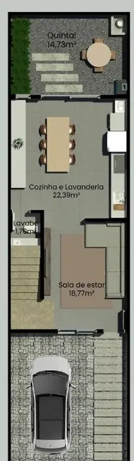Foto 2 de Casa com 3 quartos à venda, 90m2 em Gravatá, Navegantes - SC