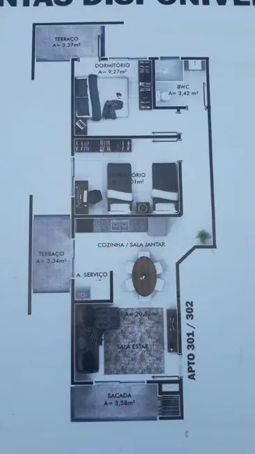 Foto 4 de Casa de Condomínio com 3 quartos à venda, 137m2 em Centro, Navegantes - SC