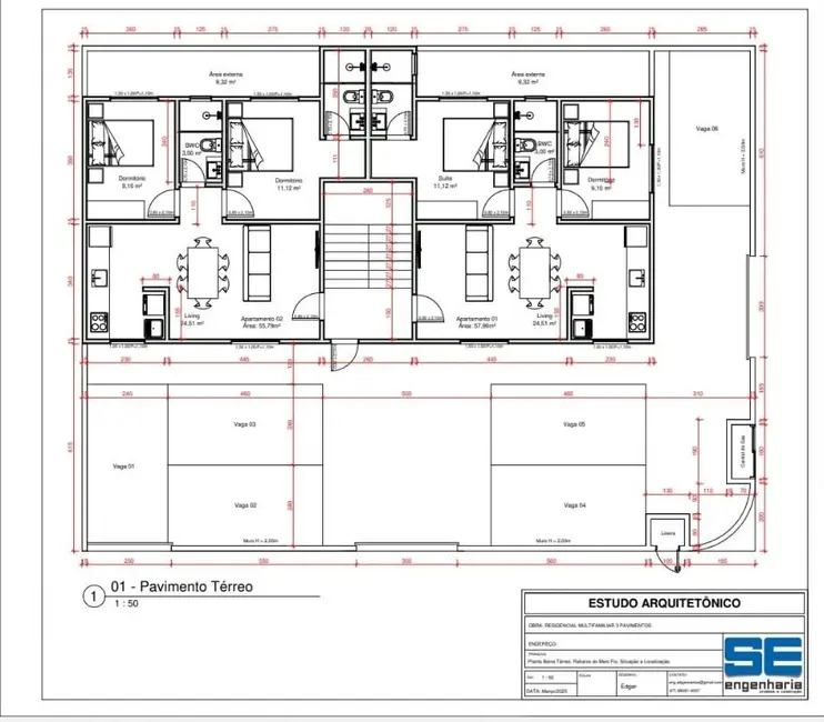 Foto 2 de Apartamento com 2 quartos à venda, 60m2 em Nossa Senhora das Graças, Navegantes - SC