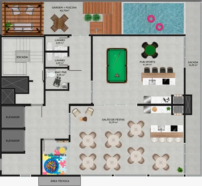 Foto 4 de Apartamento com 2 quartos à venda, 76m2 em Gravatá, Navegantes - SC