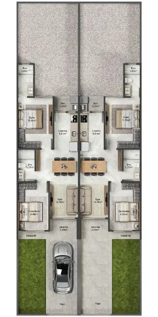 Foto 4 de Casa com 2 quartos à venda, 125m2 em São Paulo, Navegantes - SC