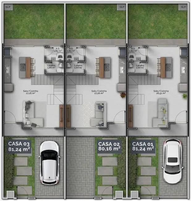 Foto 2 de Casa com 2 quartos à venda, 80m2 em Gravatá, Navegantes - SC