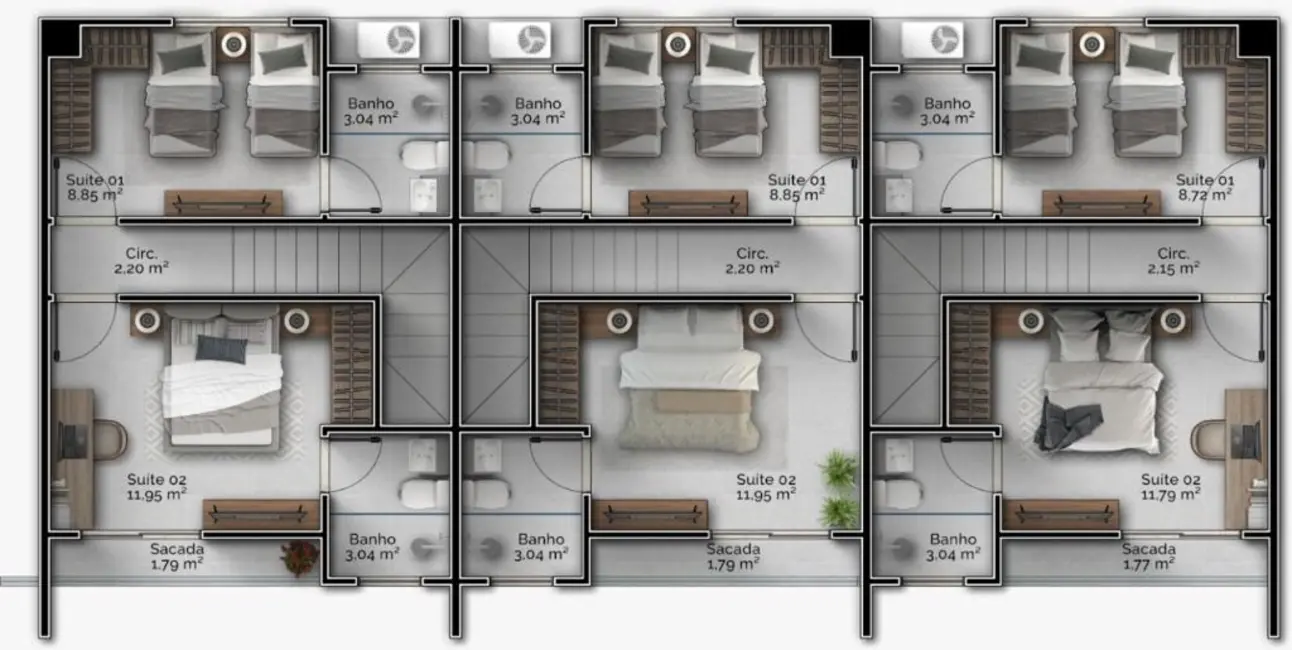 Foto 3 de Casa com 2 quartos à venda, 80m2 em Gravatá, Navegantes - SC