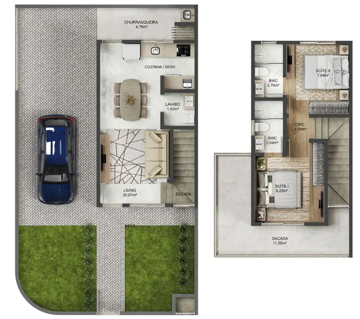 Foto 7 de Casa de Condomínio com 2 quartos à venda, 75m2 em Centro, Navegantes - SC