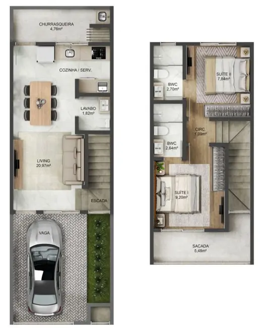 Foto 6 de Casa de Condomínio com 2 quartos à venda, 75m2 em Centro, Navegantes - SC