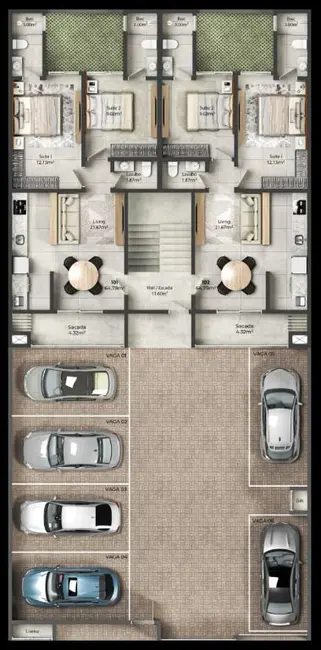 Foto 4 de Apartamento com 2 quartos à venda, 65m2 em Meia Praia, Navegantes - SC