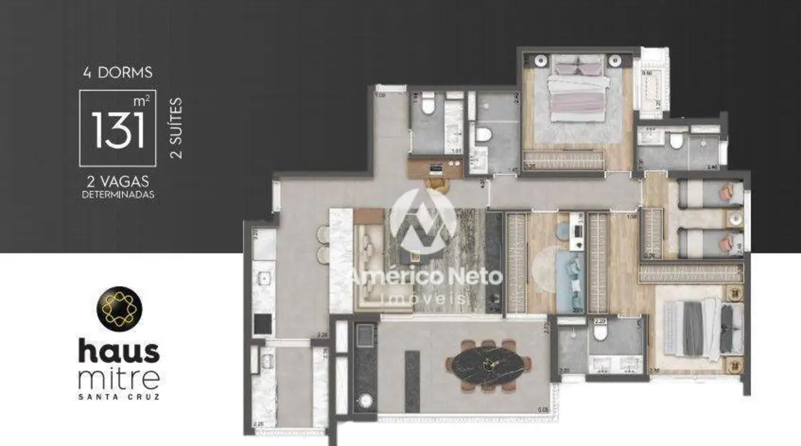 Apartamento com 4 quartos à venda, 132m2 em Vila Gumercindo, São Paulo - SP - imagem 5 Foto 5 de Apartamento com 4 quartos à venda, 132m2 em Vila Gumercindo, São Paulo - SP