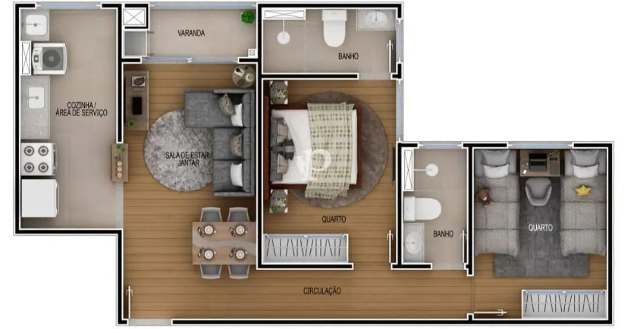 Foto 6 de Apartamento com 2 quartos à venda, 54m2 em Jardim Nova Europa, Campinas - SP
