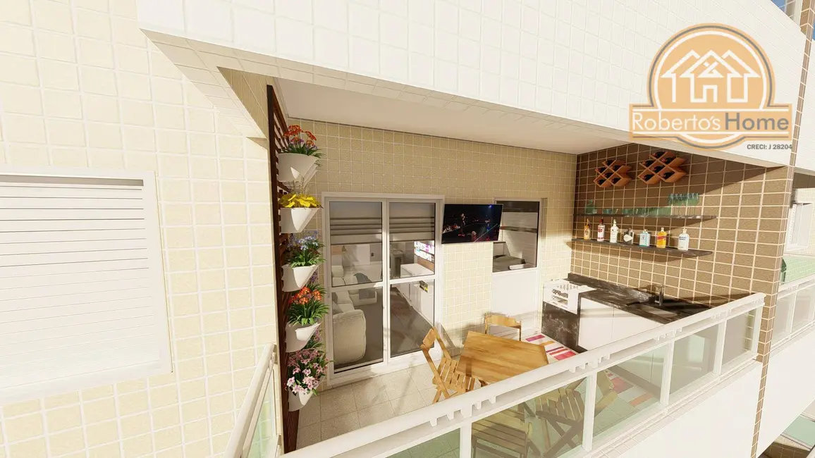 Foto 7 de Apartamento com 1 quarto à venda, 48m2 em Caiçara, Praia Grande - SP