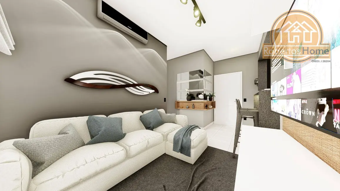 Foto 5 de Apartamento com 1 quarto à venda, 48m2 em Caiçara, Praia Grande - SP