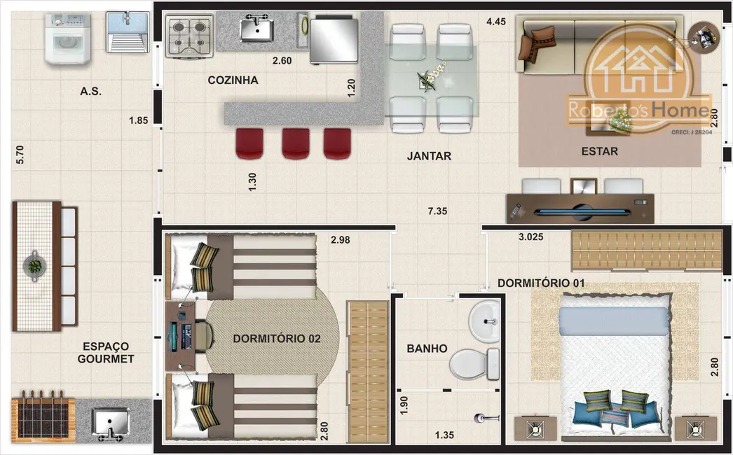 Casa de Condomínio com 2 quartos à venda, 50m2 em Itanhaem - SP - imagem 5 Foto 5 de Casa de Condomínio com 2 quartos à venda, 50m2 em Itanhaem - SP