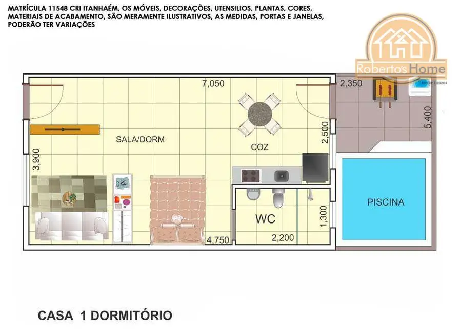 Foto 6 de Casa de Condomínio com 2 quartos à venda em Itanhaem - SP