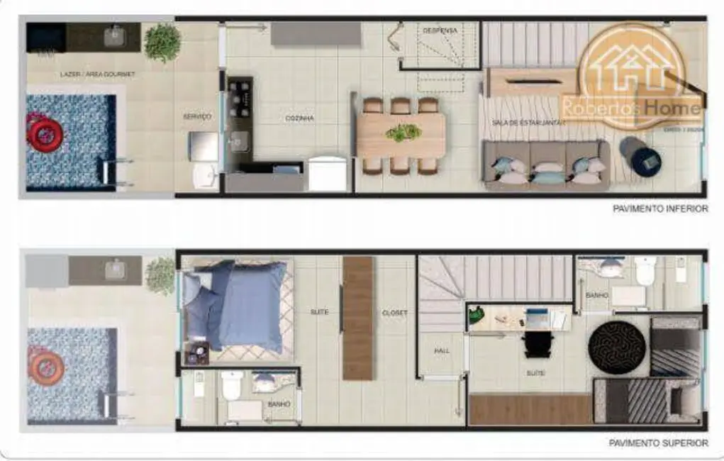 Foto 3 de Sobrado com 2 quartos à venda, 81m2 em Mongagua - SP