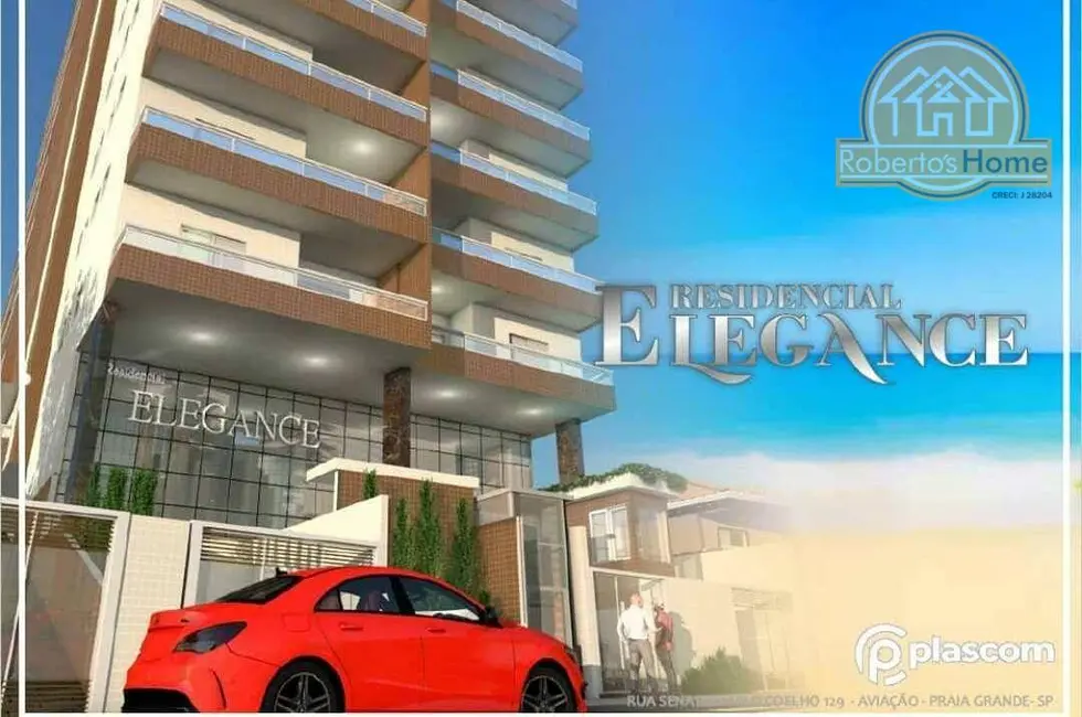 Foto 3 de Apartamento com 2 quartos à venda, 62m2 em Aviação, Praia Grande - SP