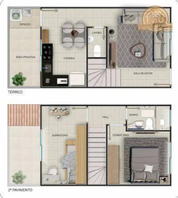 Foto 3 de Sobrado com 2 quartos à venda, 63m2 em Praia Grande - SP